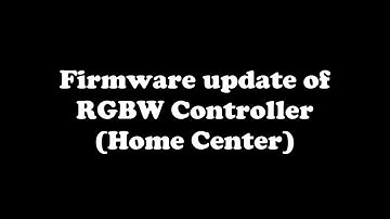 [Tutorial] Fibaro - Firmware update of RGBW Controller