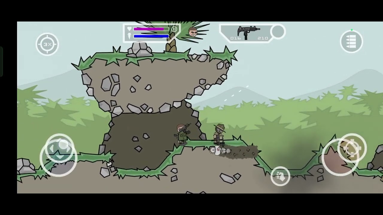 My mini military khel liya