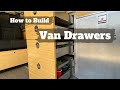 Easy Drawers for RV/Camper Vans