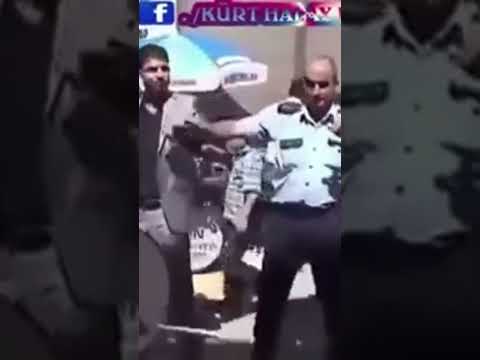 polis düğünde Kürtçe şarkı söylüyor