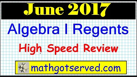 June 2017 algebra 1 Answers NYS Regents Examination 1 to 24 Multiple Choice