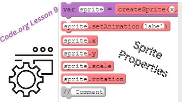 Code org CSD Unit 3 Lesson 9 - Sprite Properties