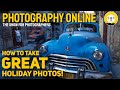 How to take GREAT HOLIDAY PHOTOS, packing for travel photography, garden birds, medium format film