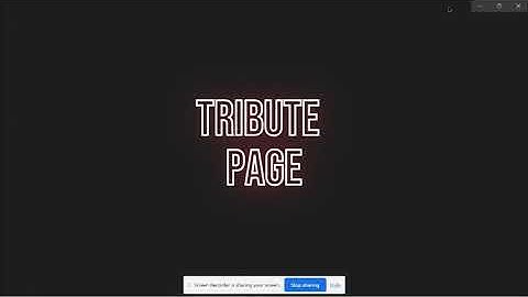 Tribute-Page  . Create by Using Html & CSS