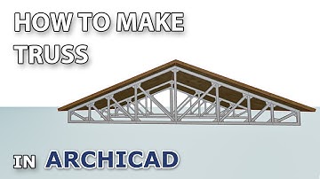 How to make Truss in Archicad Tutorial
