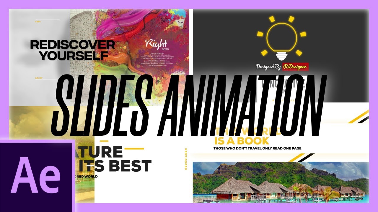 Slides Animation in AE | After Effects Showcase