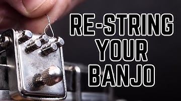 How to replace strings on a 5 string banjo