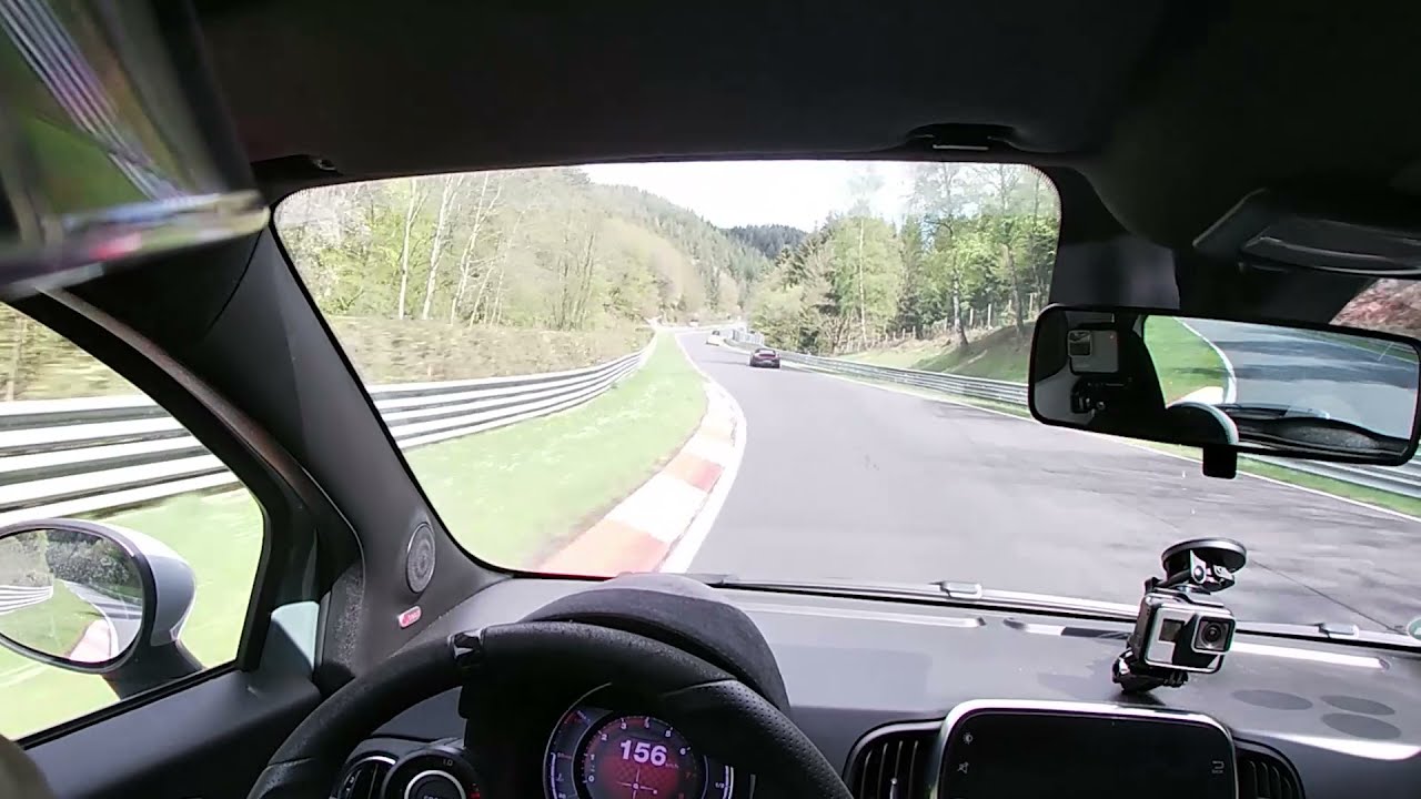 First Day Nordschleife - Abarth (180PS) chasing Porsche (420PS)