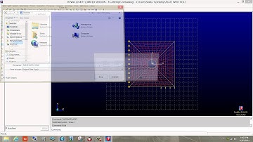 FEAST- FINITE ELEMENT ANALYSIS OF STRUCTURES BY VSSC - PLATE WITH A HOLE