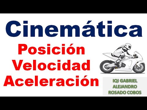 Cinemática de partículas.