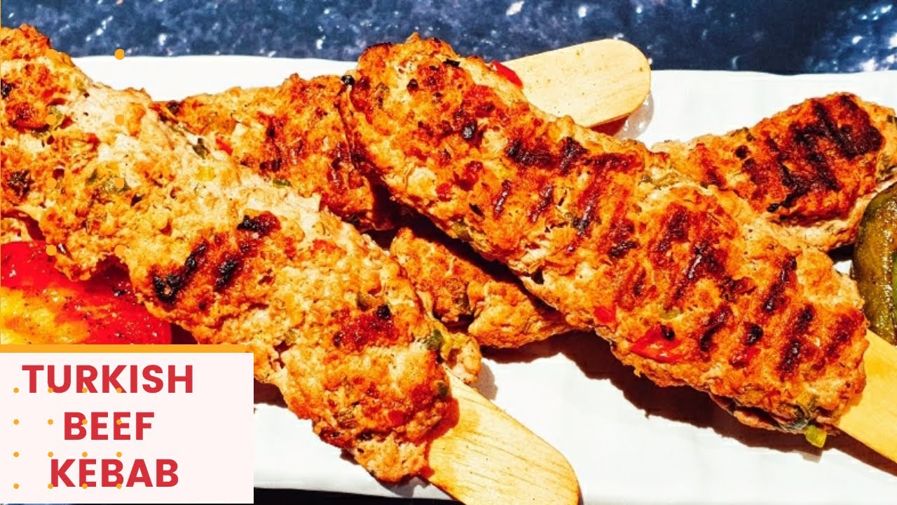 Turkish style beef kebab recipe//Homemade beef kebab//Turkish Urfa