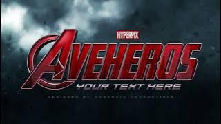 Convert Your Text to Avengers – Age of Ultron Logo Style - Photoshop Text Effect