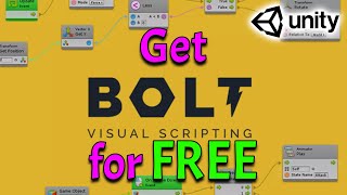 Get BOLT (Visual Scripting) for FREE - and Make your Games in Unity