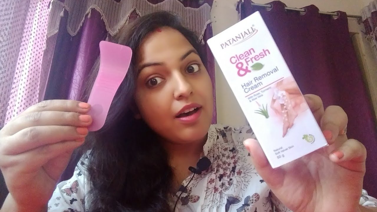 Review of Patanjali Clean and Fresh Hair Removal Cream YouTube