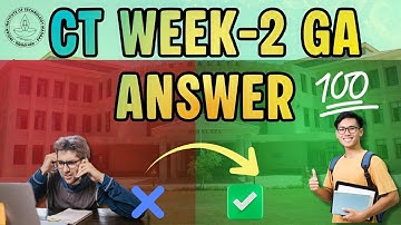 💯 CT Week-2 Answers | IIT Madras Graded Assignment Explained!