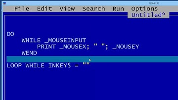 QBasic Tutorial 55 - QB64 - Mouse Interface Part 1 - Introduction To Mouse Input Programming