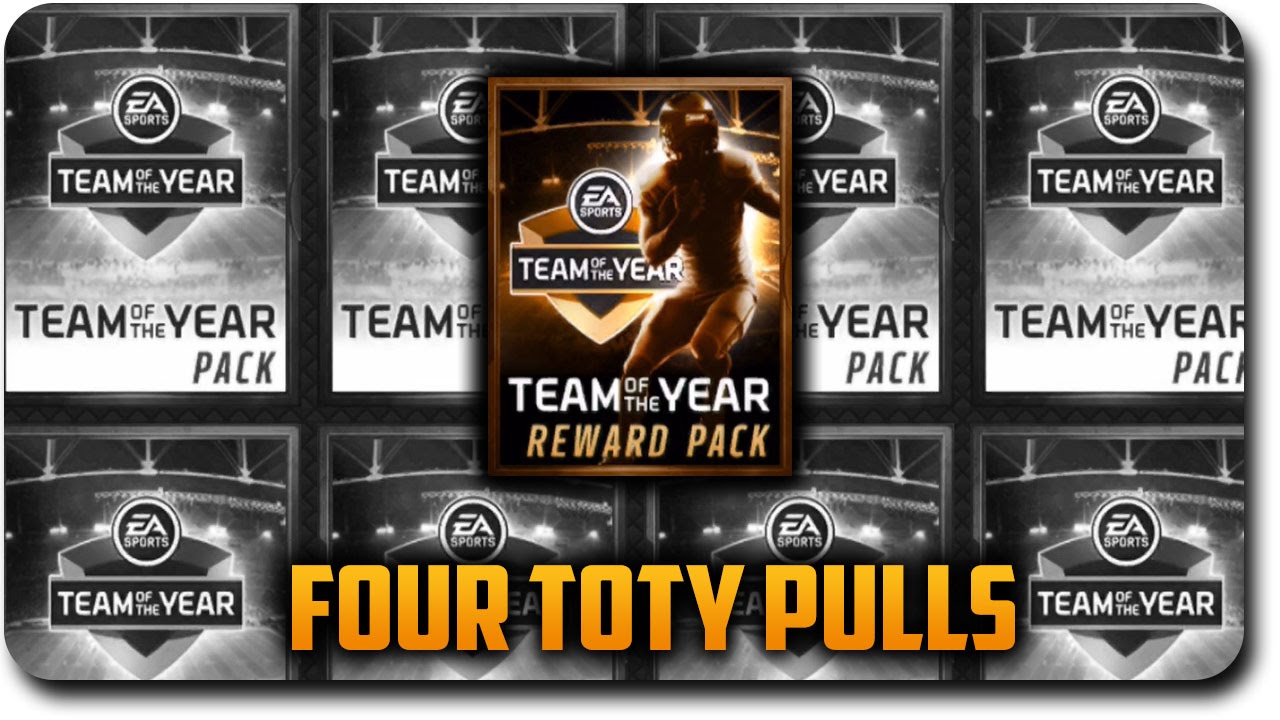 Madden Mobile ToTY Packs "4 ToTY Pulls!"