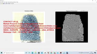 Fingerprint reconstruction and repair with ridge enhancement with reconstruction matlab projects
