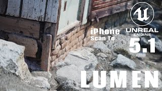 iPhone Scan to Unreal Engine PART-1  | Lumen | UE 5.1 | LiDAR Scan