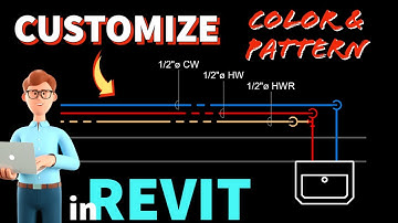 Customize Line Patterns and Color for Pipe Systems in Revit MEP