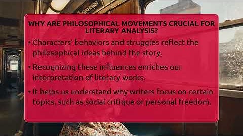 Why Are Philosophical Movements Crucial For Literary Analysis? - The Prose Path