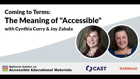 Coming to Terms: The Meaning of "Accessible"
