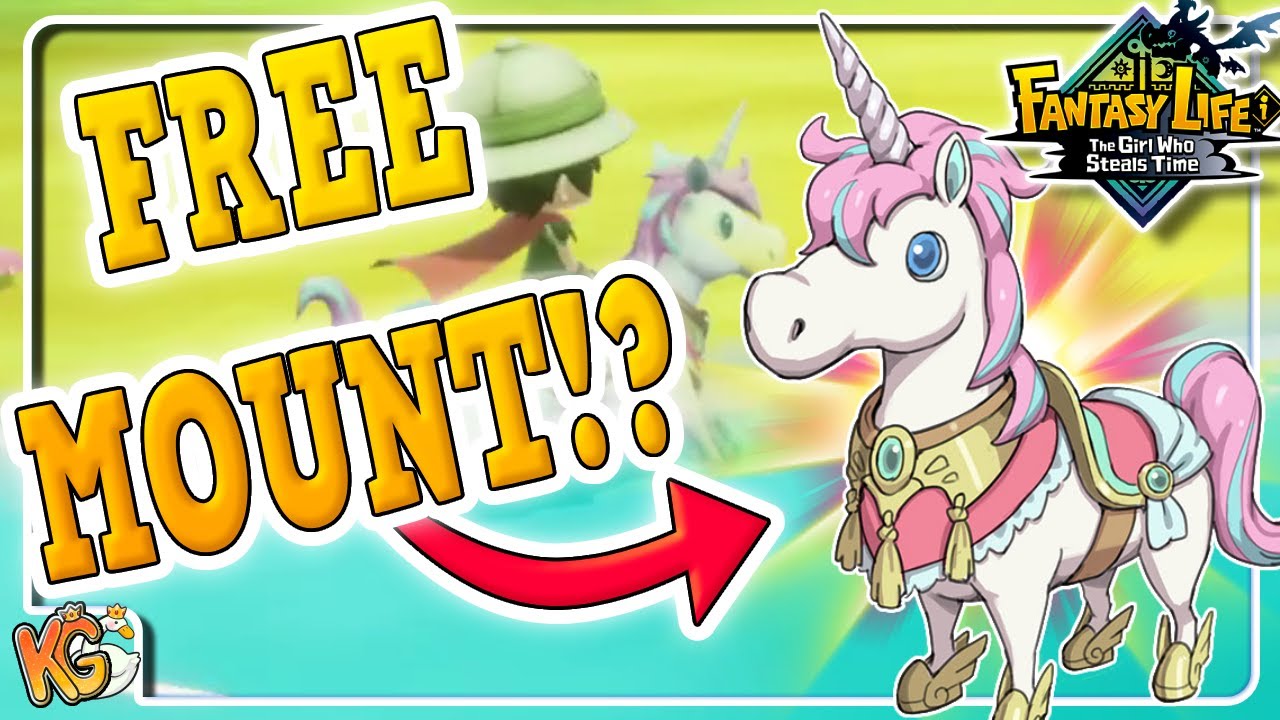 FREE Unicorn Mount Surprise In Fantasy Life i
