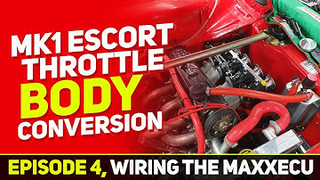 Escort Mk1 Pinto Throttle Body Conversion. Building a wiring loom with MaxxECU, braid, sleeving.