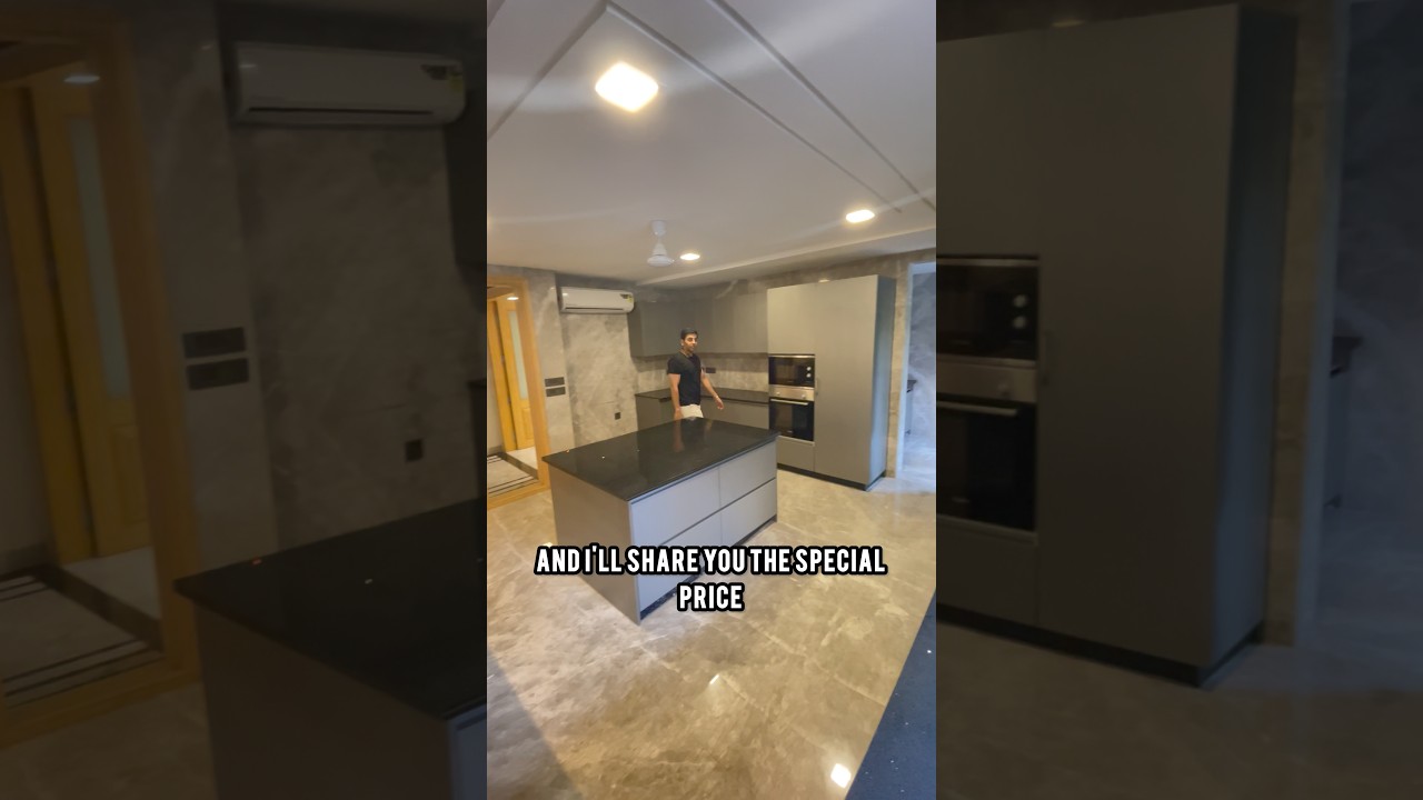 This beautifully designed modular kitchen, part of our exquisite 4 BHK residence in GK II.