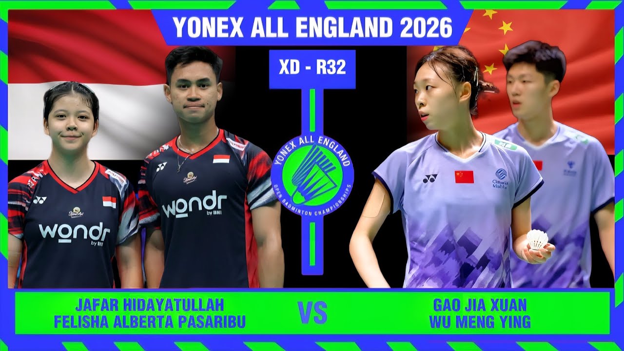 Jafar Hidayatullah/Felisha Pasaribu vs Gao Jia Xuan/Wu Meng Ying | All England 2026 Badminton