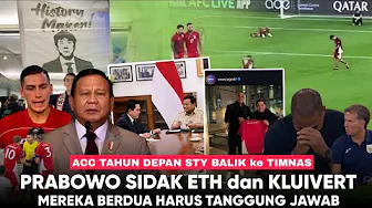 Prabowo slams Kluivert and ETH, "Indonesian football has lost its dignity." STY must return in 2026.