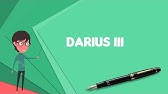 How To Pronounce Darius American English Us Pronouncenames Com Youtube