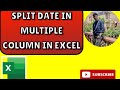 Excel में तारीख, महीने, और साल को अलग कैसे करे| (How to split or extract date, Month and year)