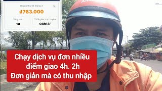 Dịch vụ đơn 4h. đơn 2h : cách chạy đơn giản và có thu nhập #ahamove #shipper #vlog screenshot 2