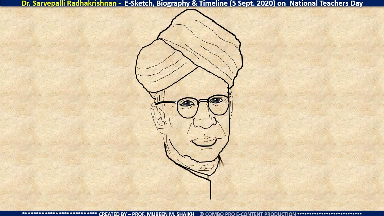 Sarvepalli Radhakrishnan Drawing on Sale  benimk12tr 1690406290