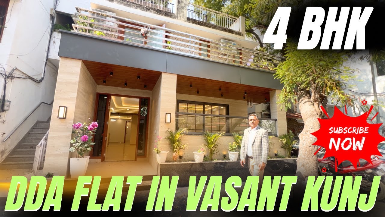 🔥Spacious 4 BHK DDA Flats in Vasant Kunj - DDA Flat Resale | ✅ Luxury 4 BHK House Tour