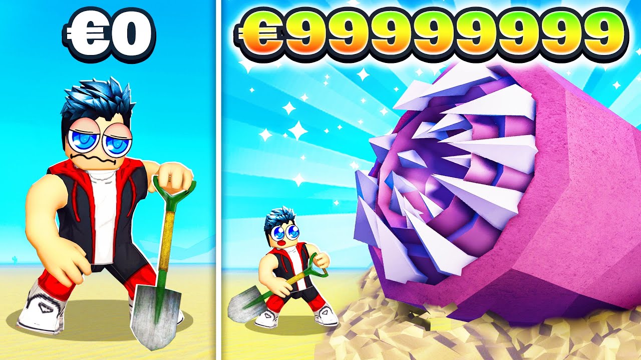 QUAND VOUS CREUSEZ AVEC DES ROBUX INFINIS DANS ROBLOX 😅