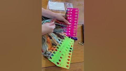 How to cut floss/thread and store on floss cards.