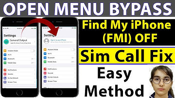 How to Off Find My iPhone (FMI) OFF | Open Menu Bypass with Signal Sim Call Fix | iCloud Bypass