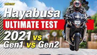 SUZUKI HAYABUSA 2021 Ultimate Test: Gen1 vs Gen2 vs Gen3|Max Speed+Drag Race+Dyno+Track | MOTOMAG.GR