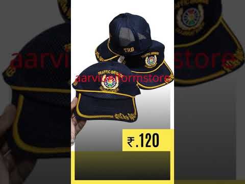 TRB Blue Cap, Traffic Brigade Police Logo Net Blue uniform Caps