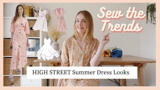 Sew the Trends | FIVE High St dress looks & the sewing patterns you can use to make them | TWO FREE!