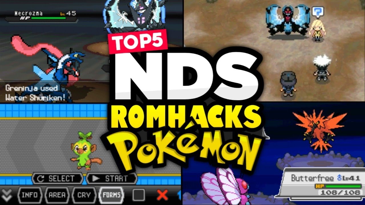 Top 5 Completed Pokemon NDS ROM HACKs 2022! (Best) YouTube