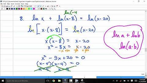 1314 4 5B Exponential and Log Equations and Applications