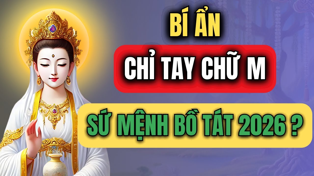 Bí ẩn chữ M trong lòng bàn tay: Dấu hiệu của người có Sứ mệnh Bồ Tát trong năm 2026?