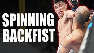 👉 Kevin Vallejos STUNS Giga Chikadze with Spinning Backfist | UFC Vegas 112 Highlights