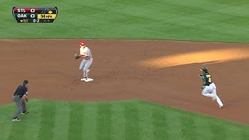 STL@OAK: Freese starts a double play in the first