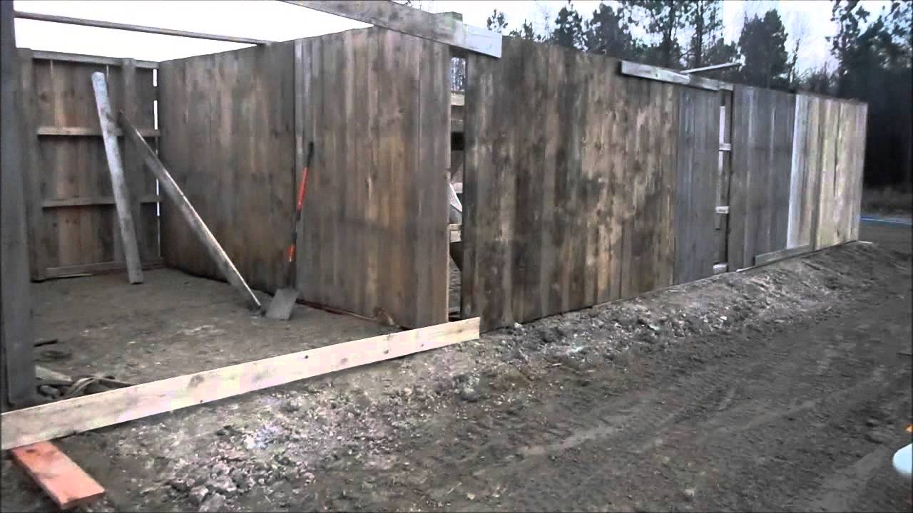 Building A Pallet Barn - YouTube