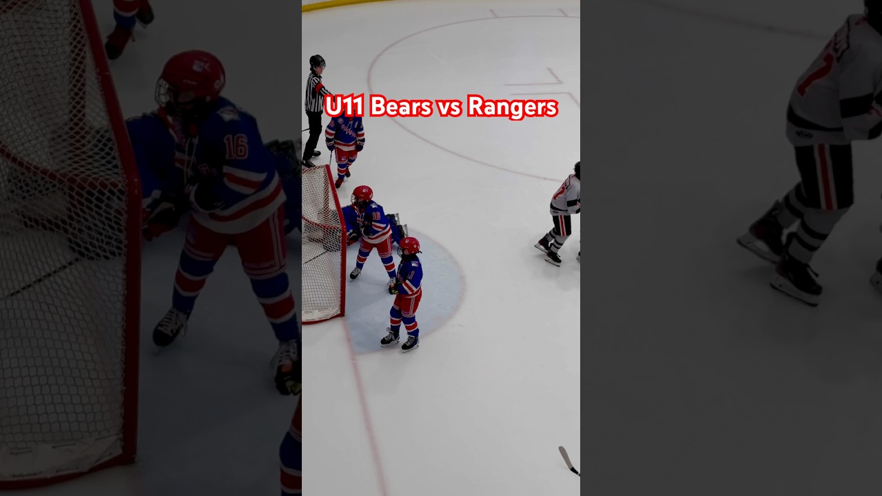 U11 Bears vs Rangers at WEM. #hockey #bears #rangers