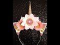Ободок с цветами Единорог из фетра и фоамирана МК Часть 2 /DIY: Unicorn Headband